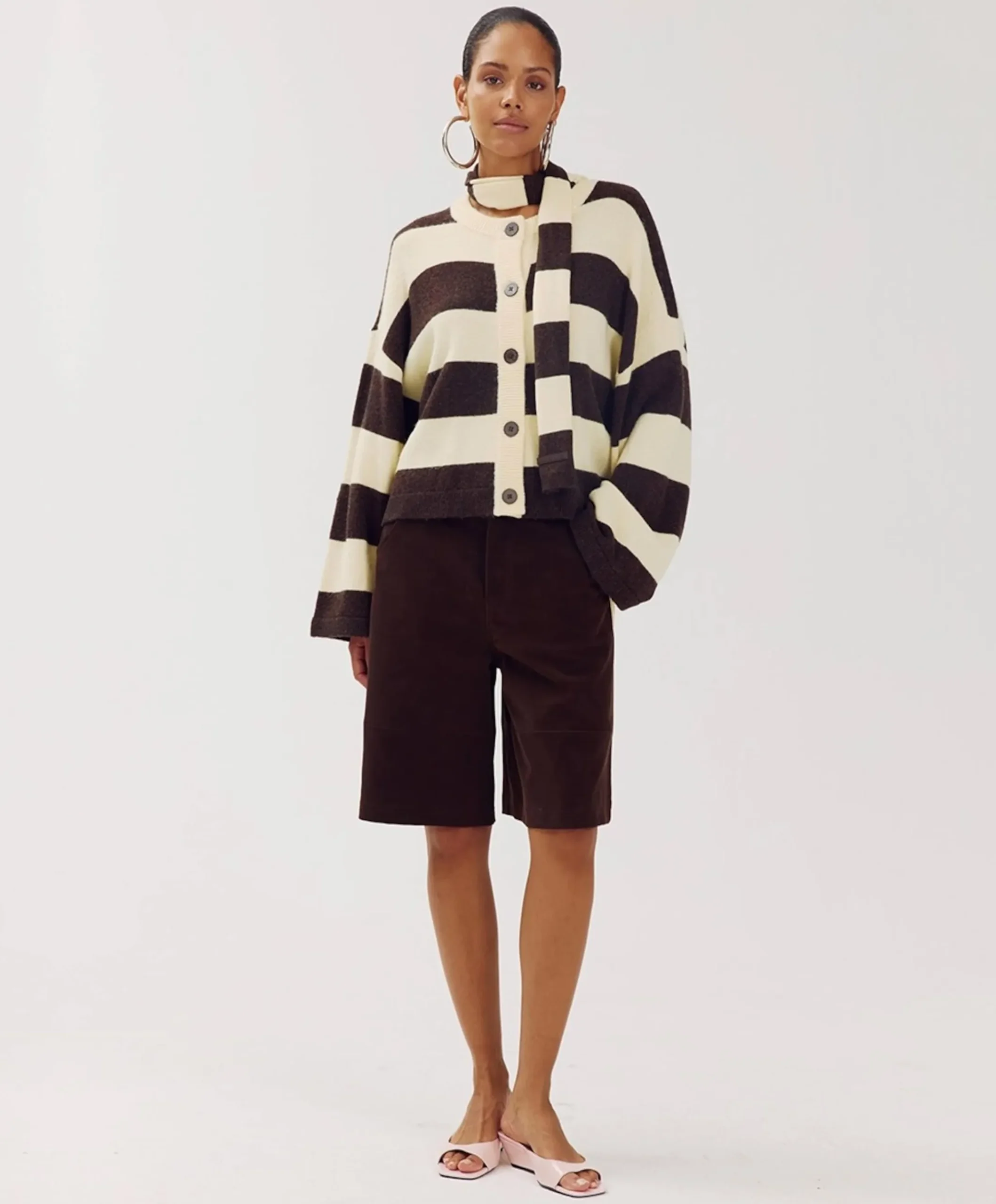 Dames vest ecru