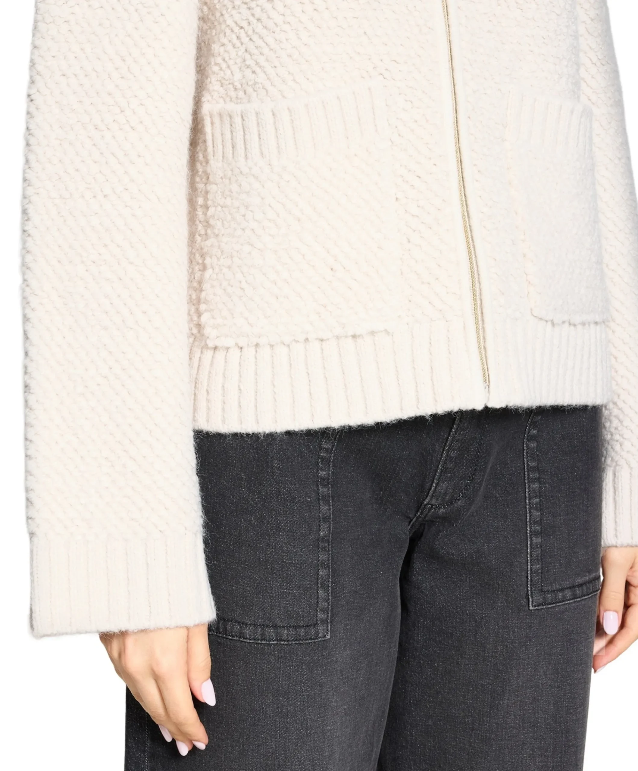 Dames vest ecru