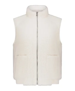 Dames vest ecru