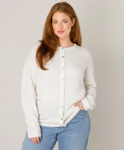 Dames vest ecru