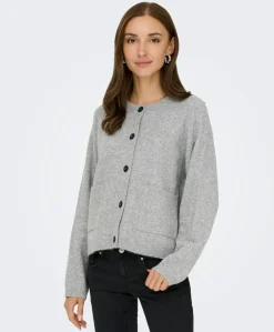 Dames vest grijs
