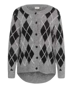 Dames vest grijs