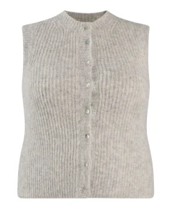Dames vest grijs