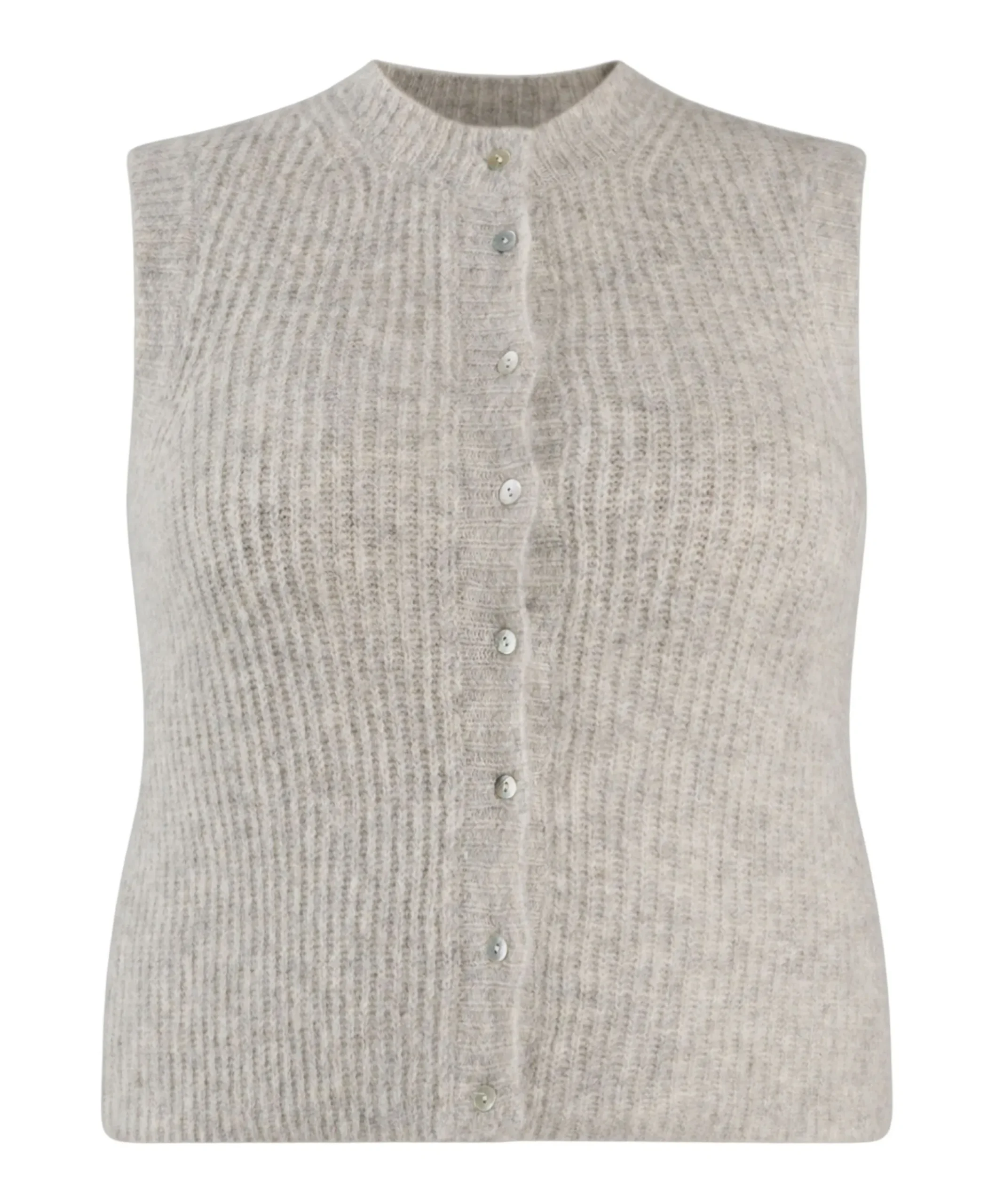 Dames vest grijs