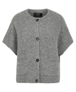 Dames vest grijs