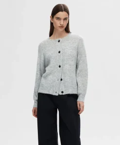 Dames vest grijs
