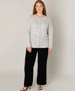 Dames vest grijs