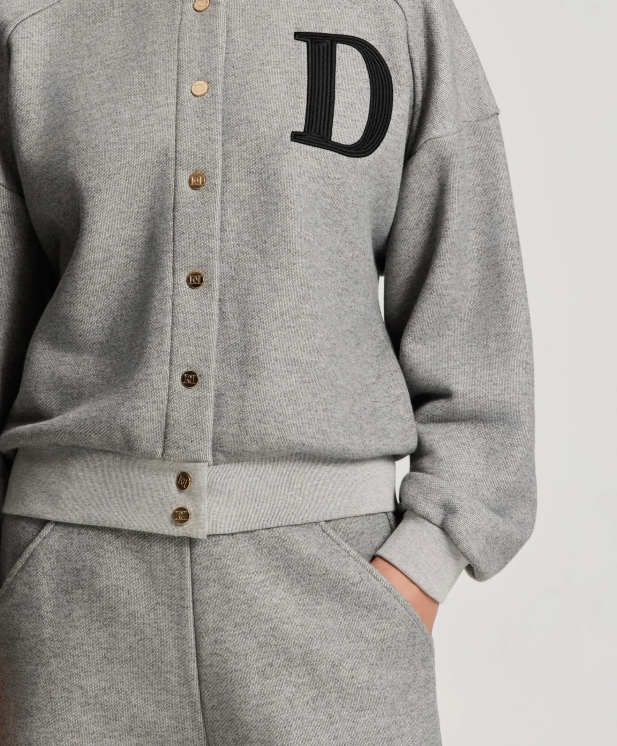 Dames vest grijs