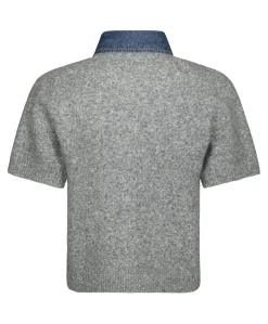 Dames vest grijs