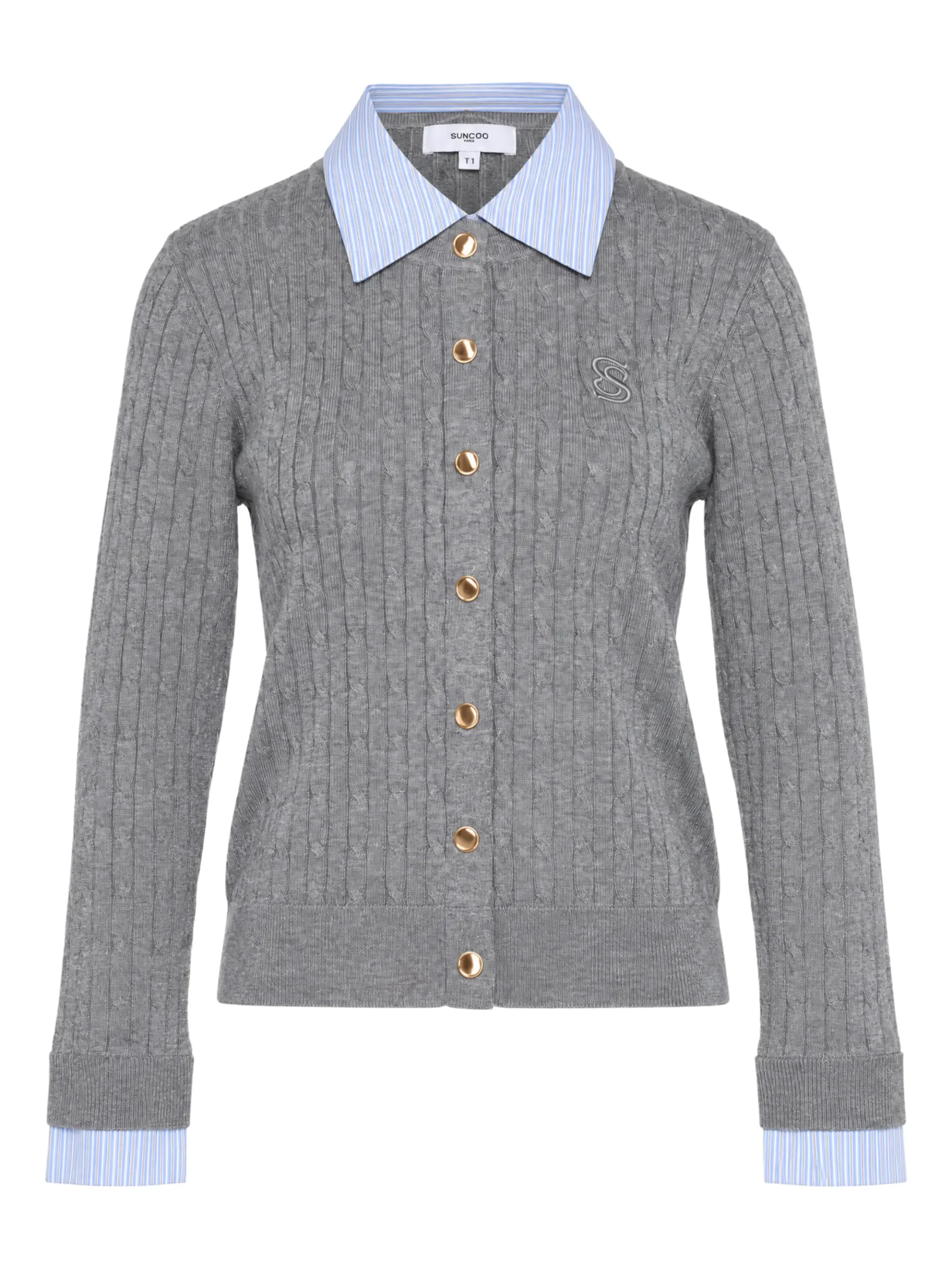 Dames vest grijs