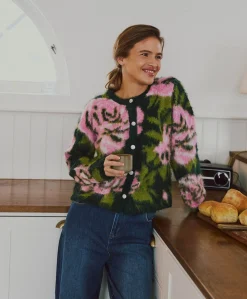 Dames vest groen