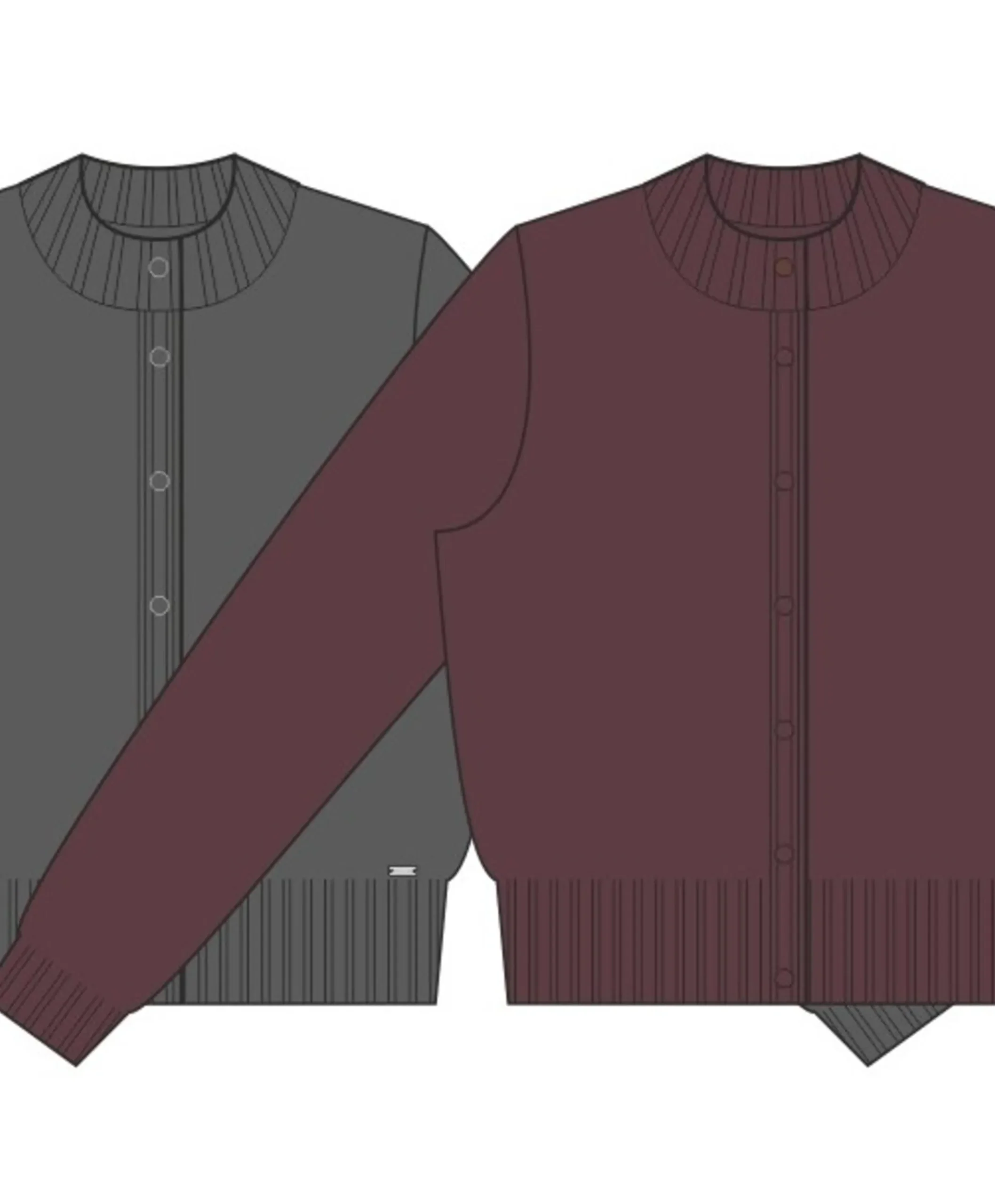 Dames vest groen