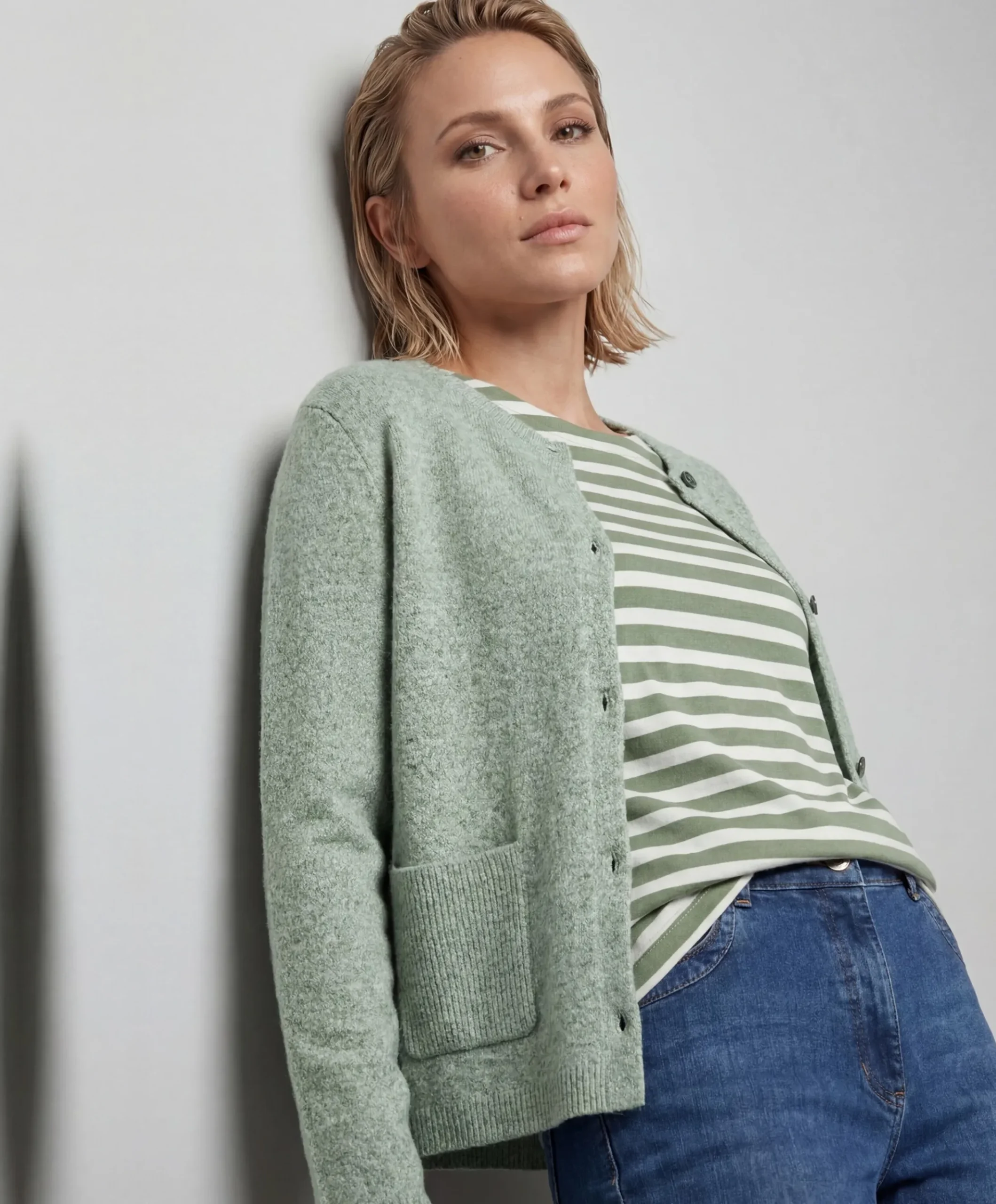 Dames vest groen