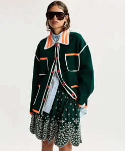 Dames vest groen