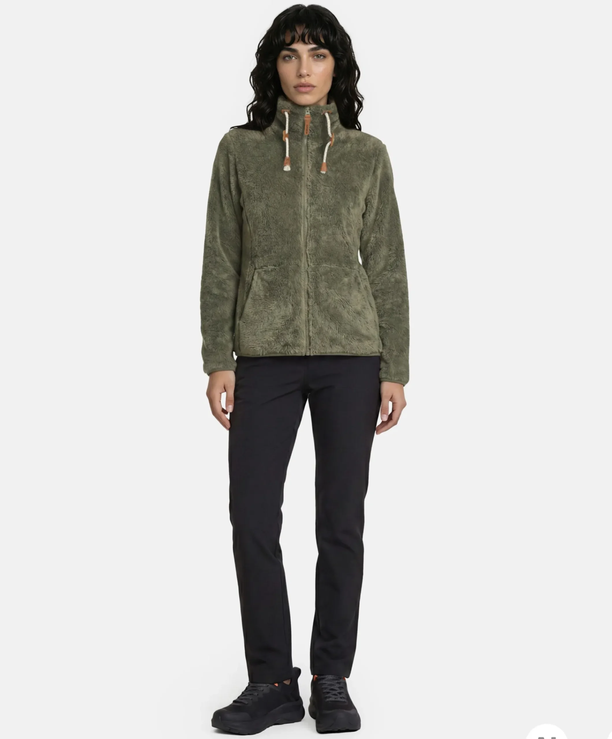 Dames vest groen