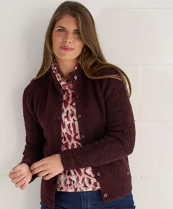 Dames vest paars