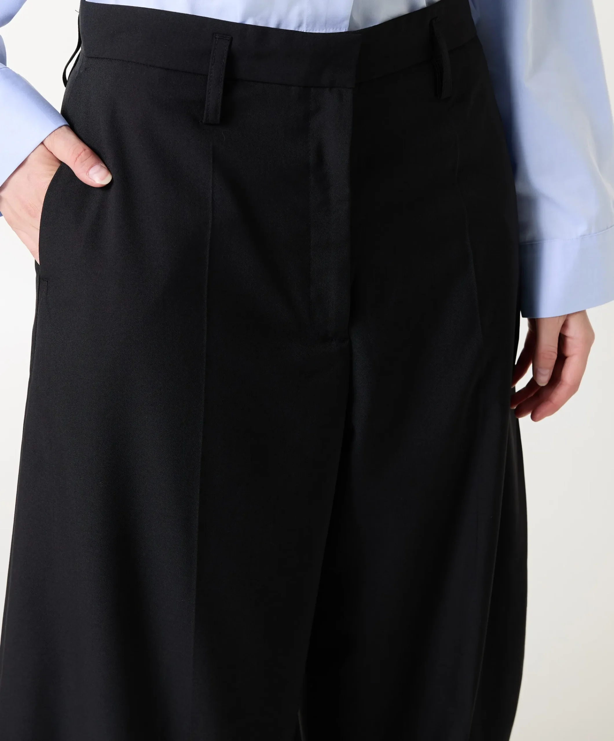Dante Mid waist dames broek zwart