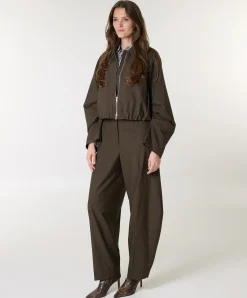 Dante Mid waist Pants dames broek groen