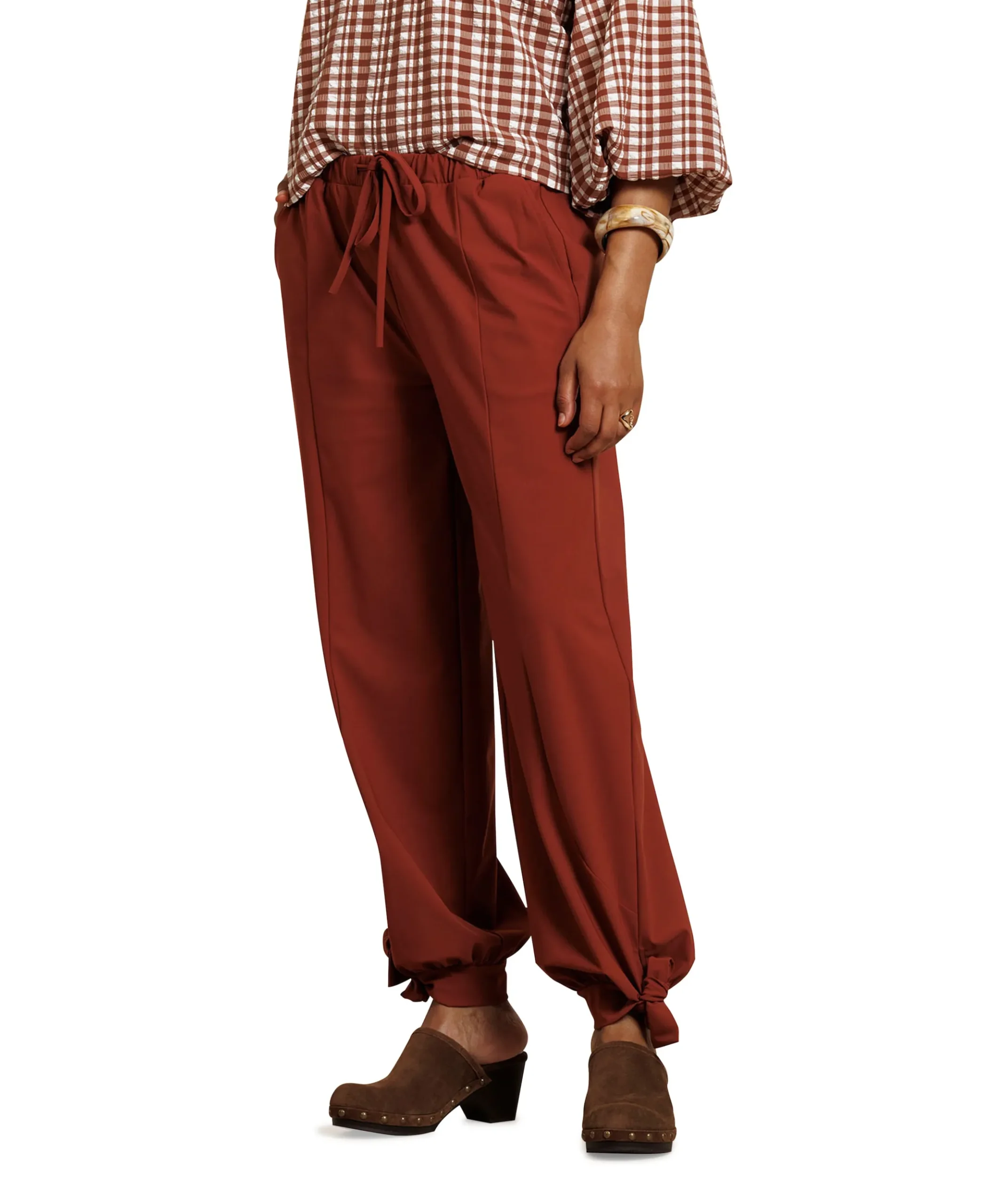 Darie balloon dames broek brique