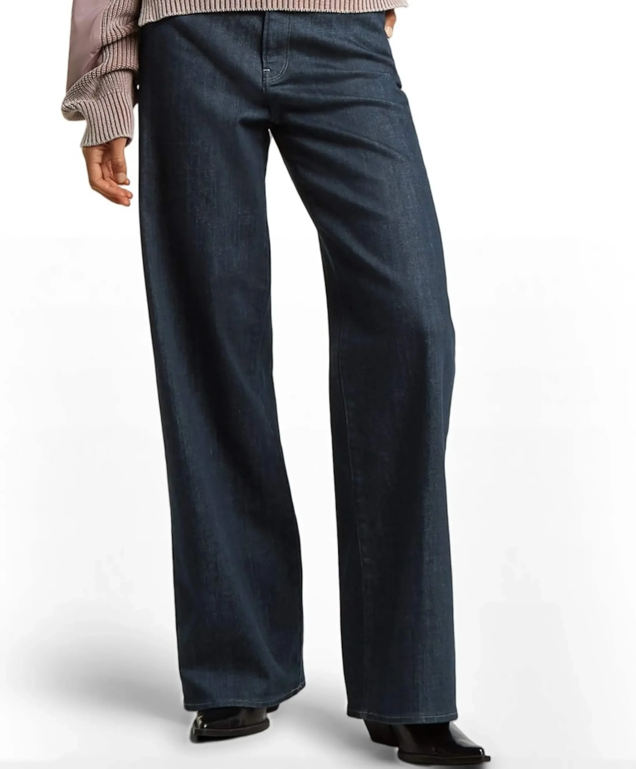 Deck 2.0 High Loose Wmn dames jeans blauw