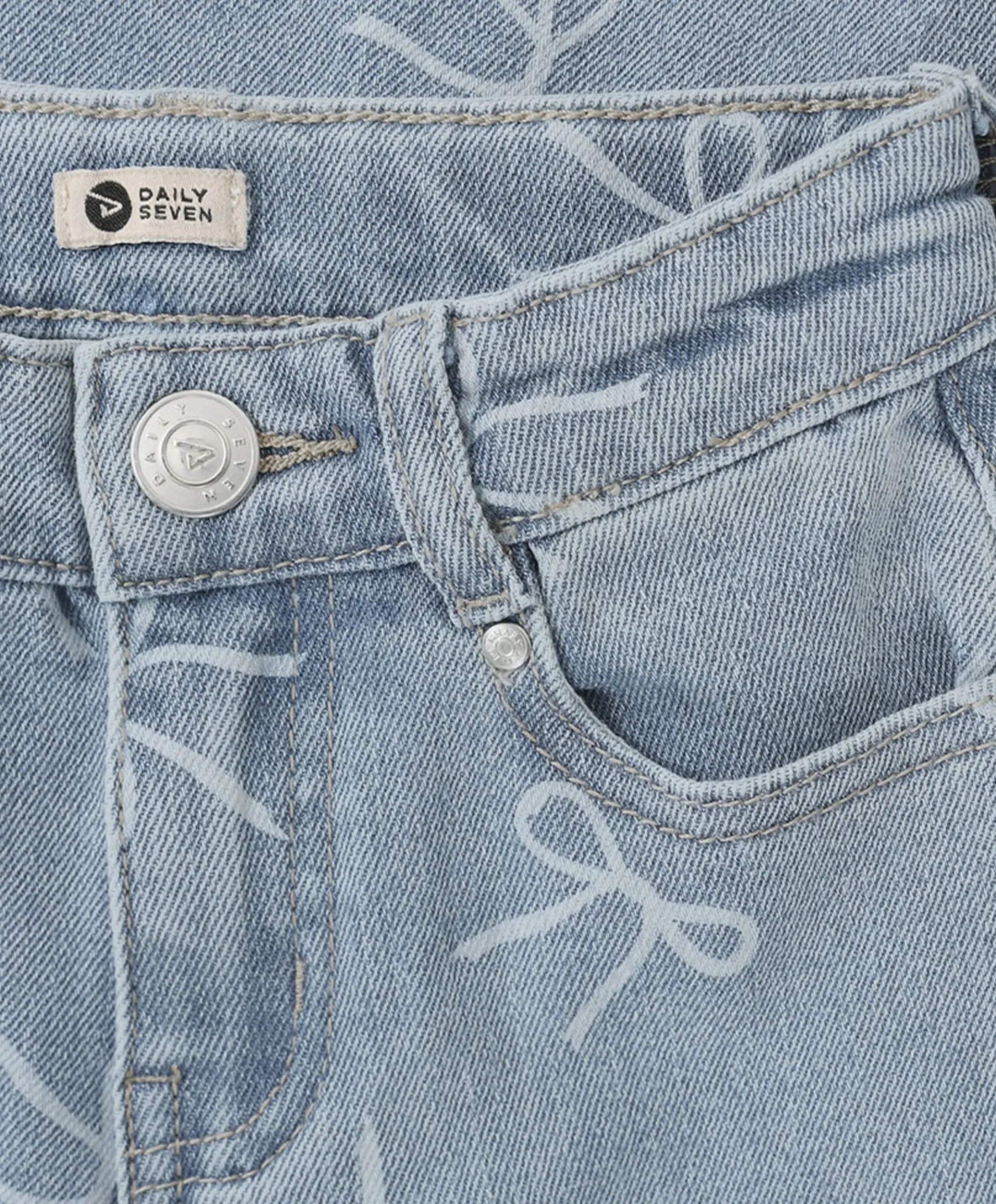 Denim Bow meisjes jeans blauw
