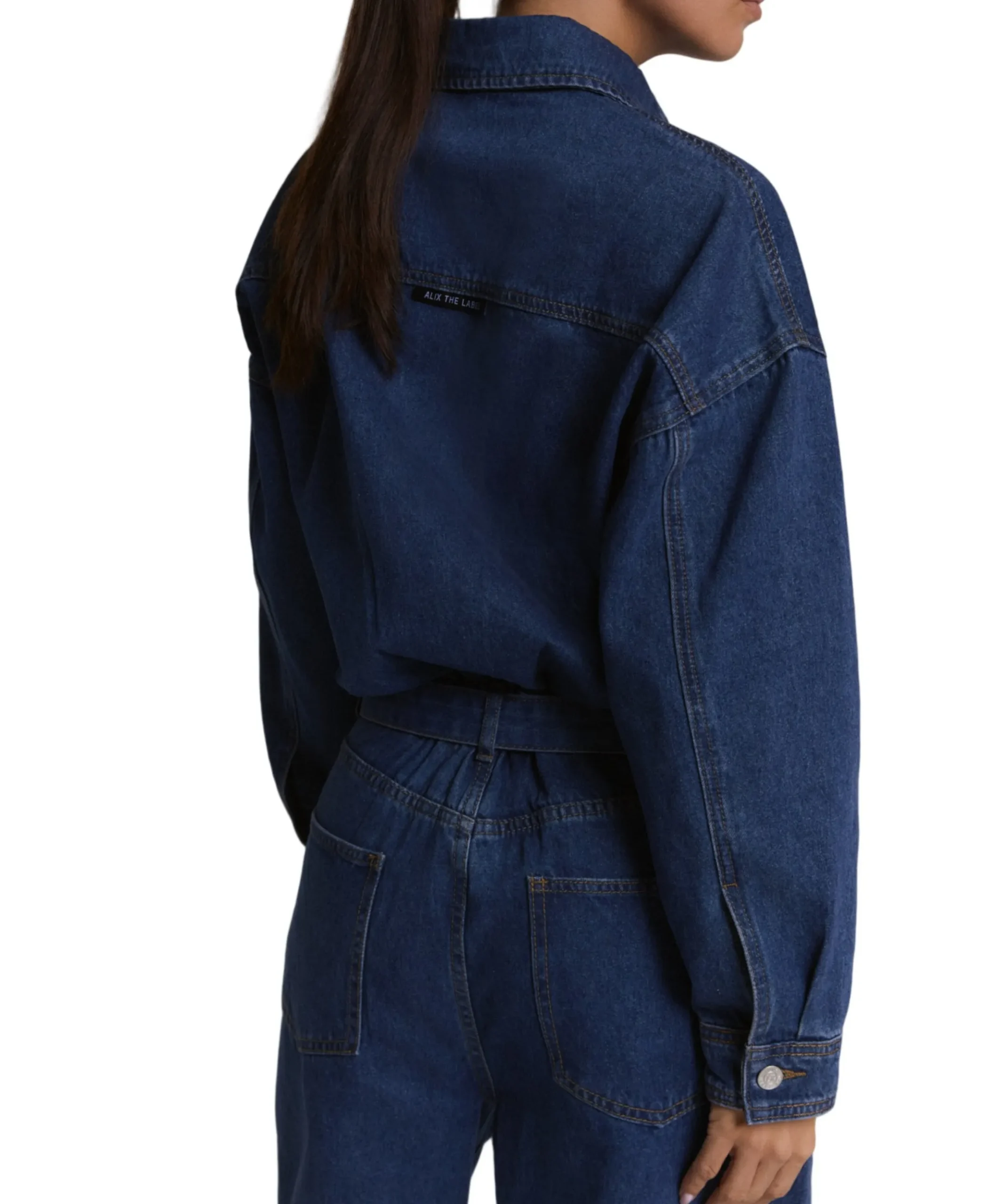 DENIM JUMPSUIT dames jumpsuit blauw