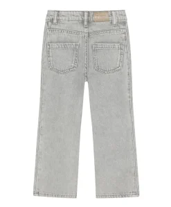 Denim Wide Fit Embossing meisjes jeans grijs