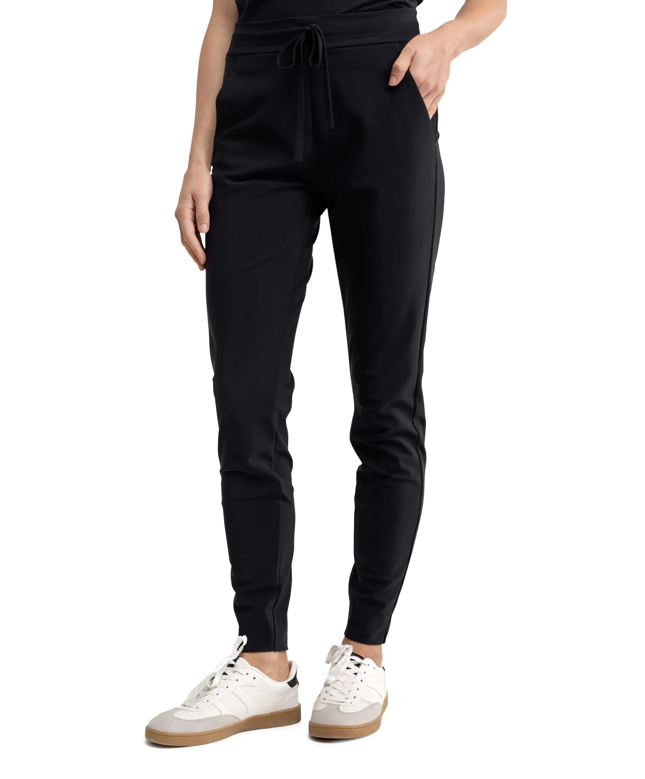 Downstairs bonded trousers zwart