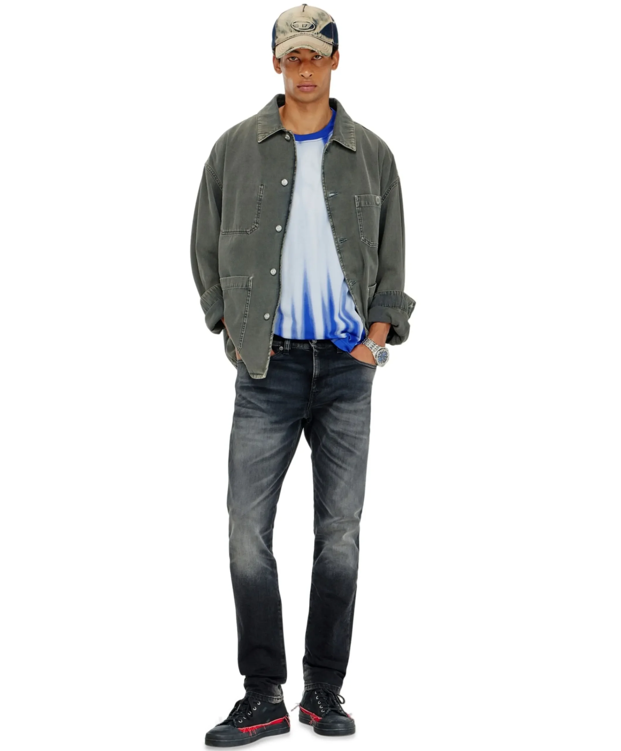 2019 D-STRUKT heren jeans zwart