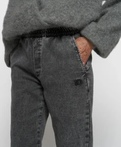 easy jog denim dames broek zwart