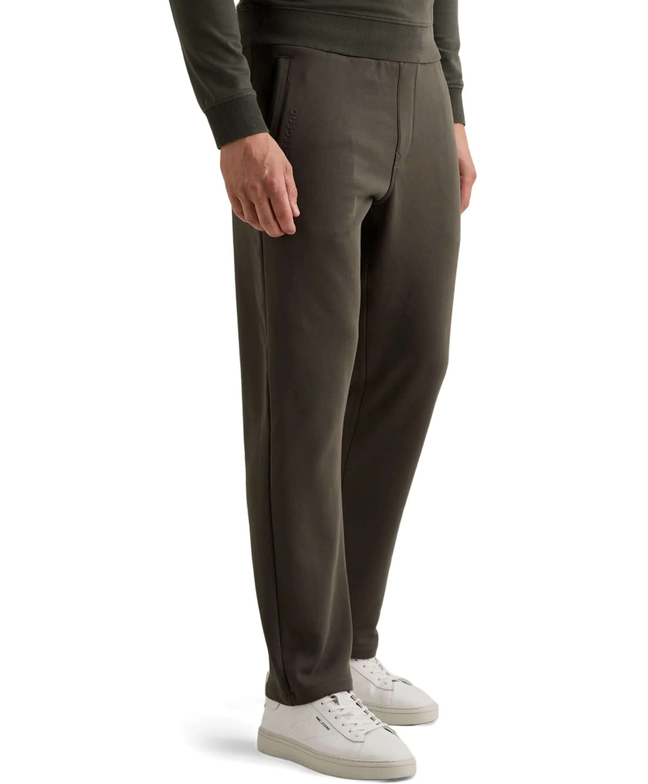 ELEVATED SWEAT PANTS PEACHED TERRY heren broek groen