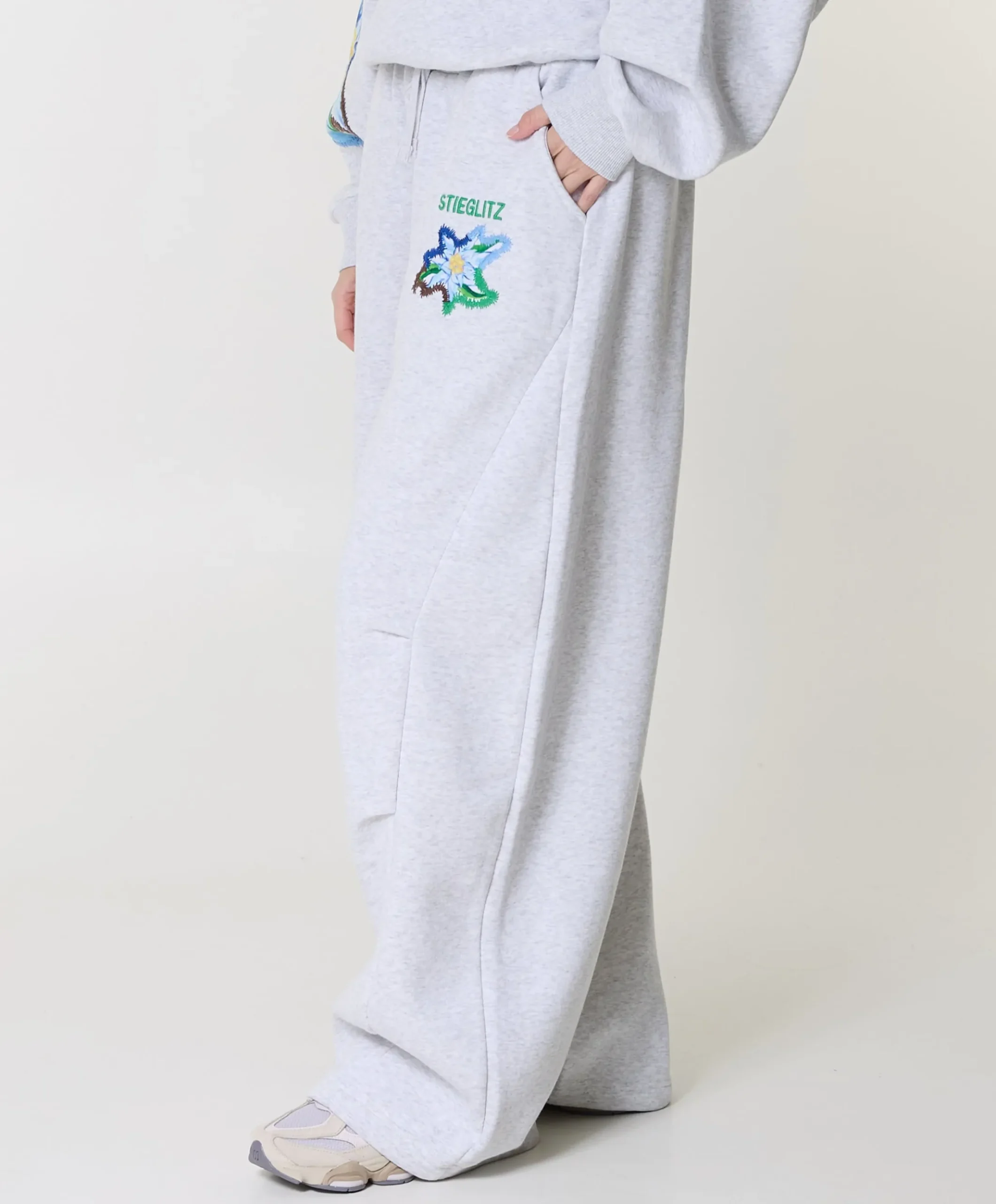 Eliza Balloon dames broek grijs