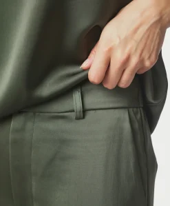 Emmett Heavy Sateen Pants dames broek groen