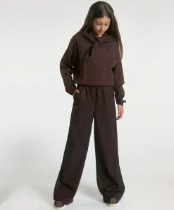 ESILA PINSTRIPE VIS 350 G meisjes pantalon bruin