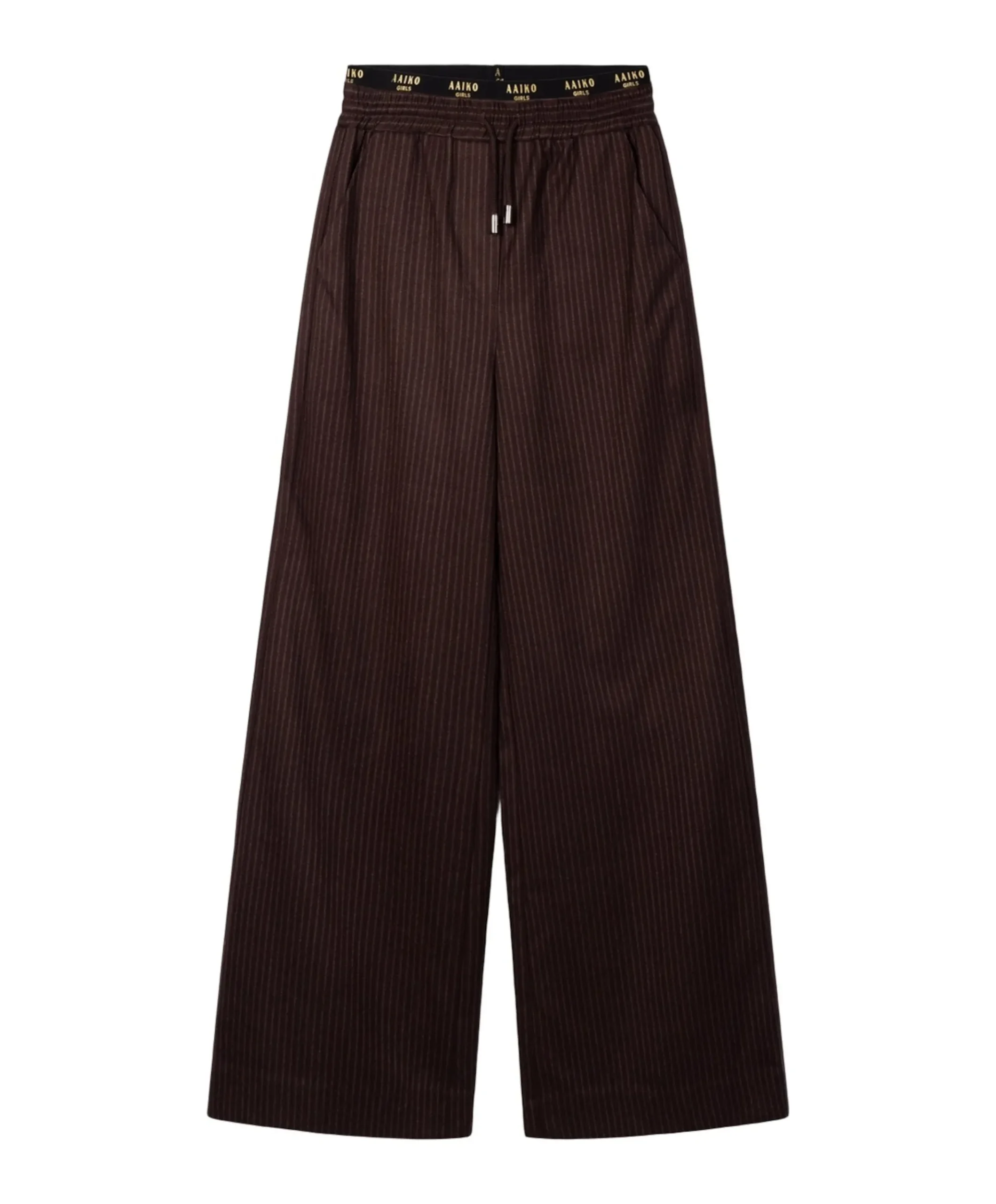 ESILA PINSTRIPE VIS 350 G meisjes pantalon bruin