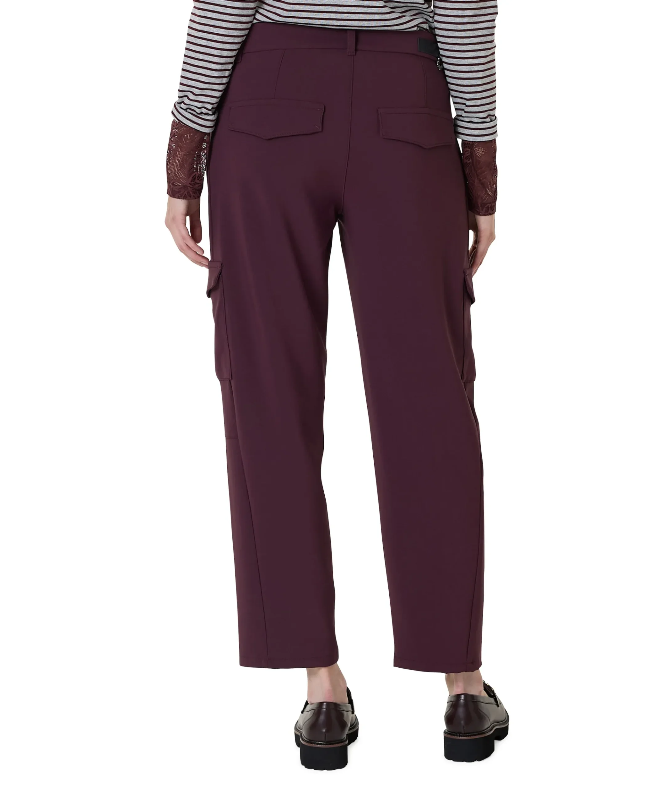 EVY CARGO dames broek bordeaux