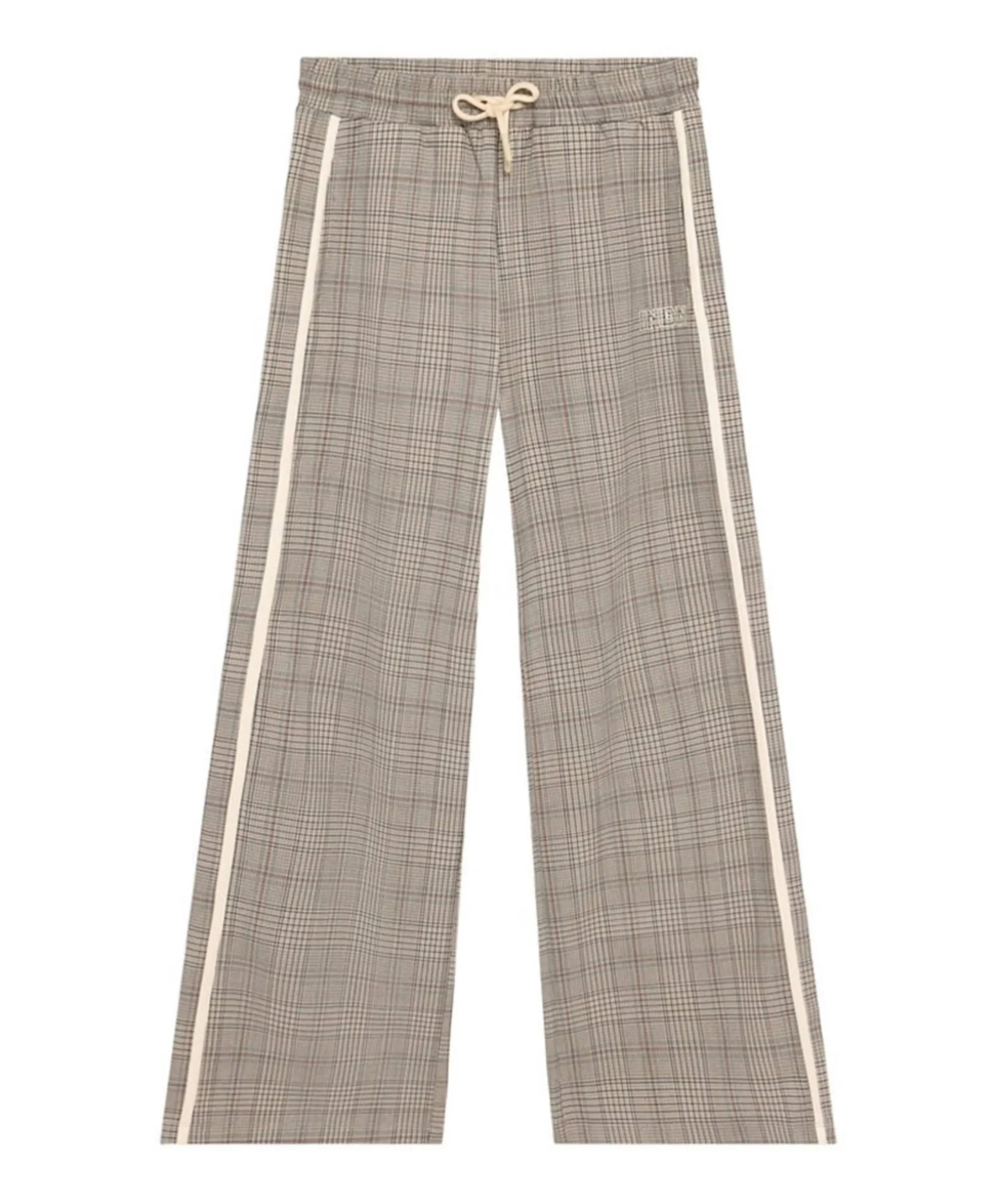 Extra Wide Check meisjes broek bruin