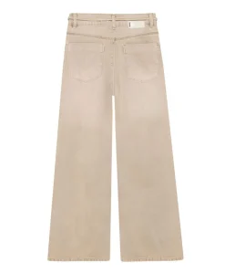 Extra Wide Fit Beige meisjes jeans beige