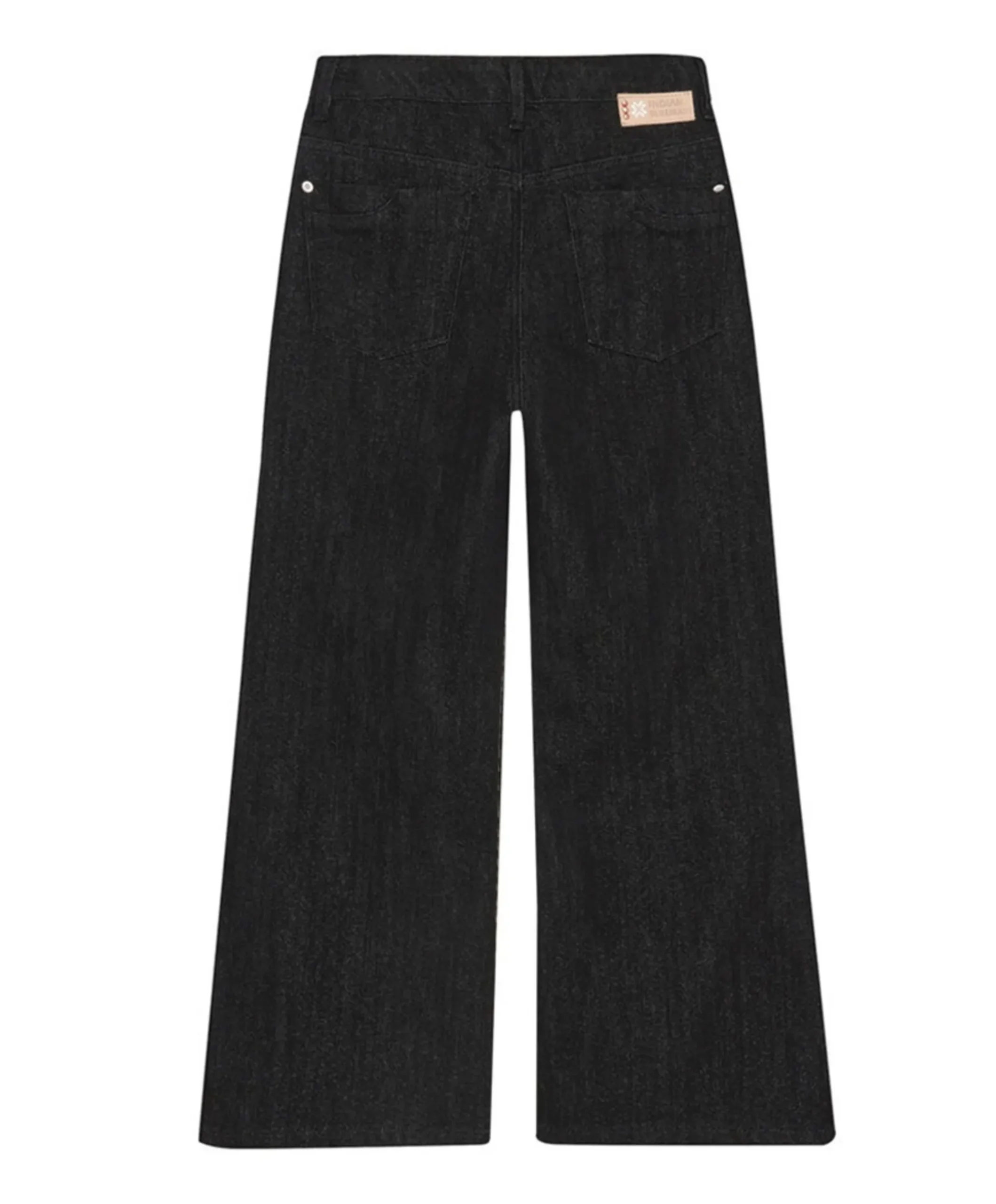 Extra Wide Fit Glitter meisjes jeans zwart