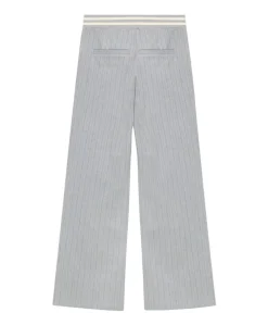 Extra Wide Pinstripe meisjes broek grijs