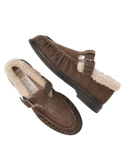 Fae Remi dames loafers bruin