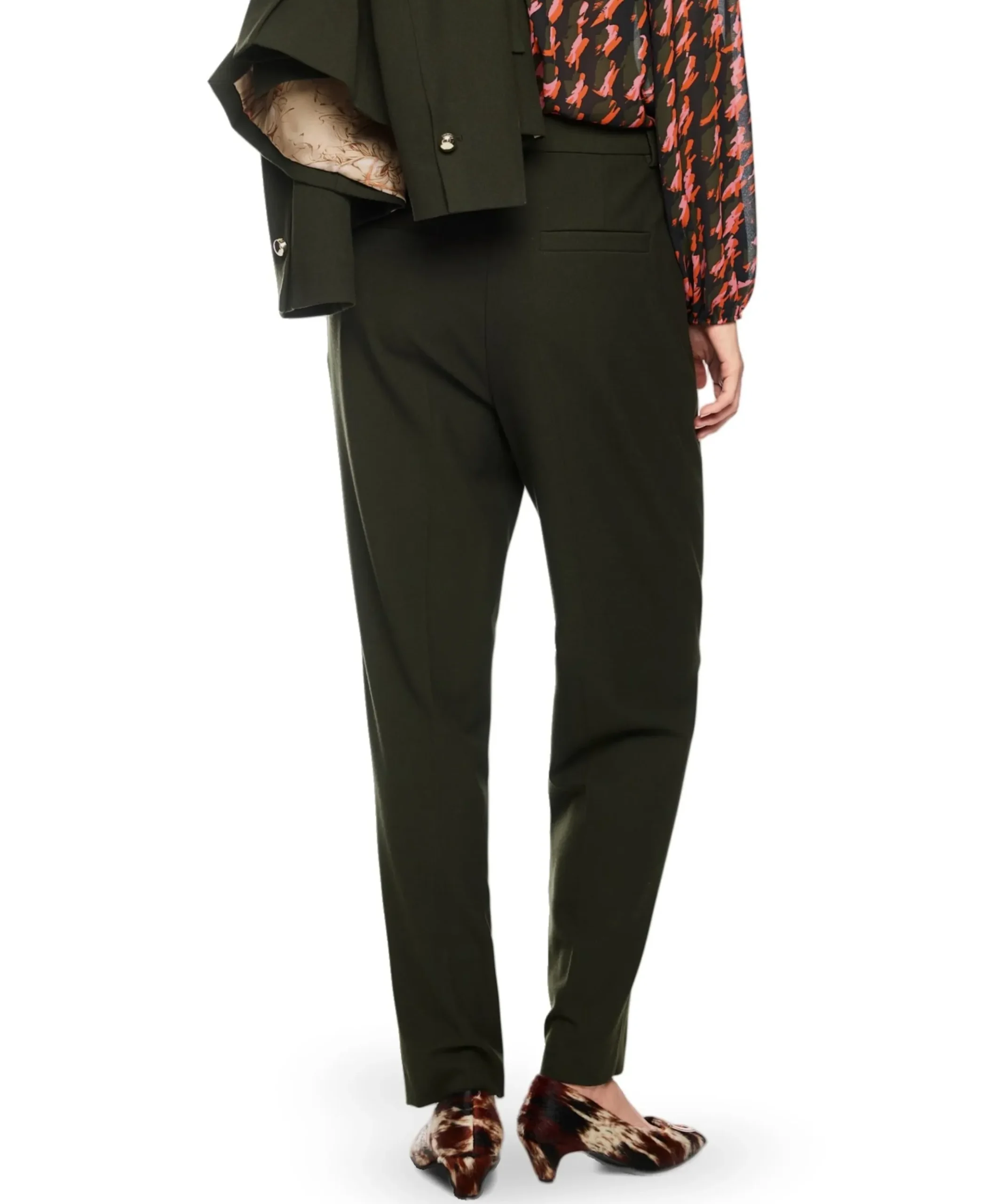 FAQUS dames pantalon groen