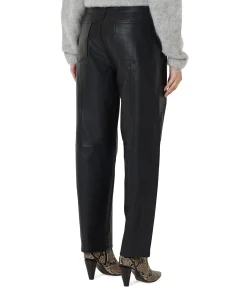Fenne Leather dames broek zwart