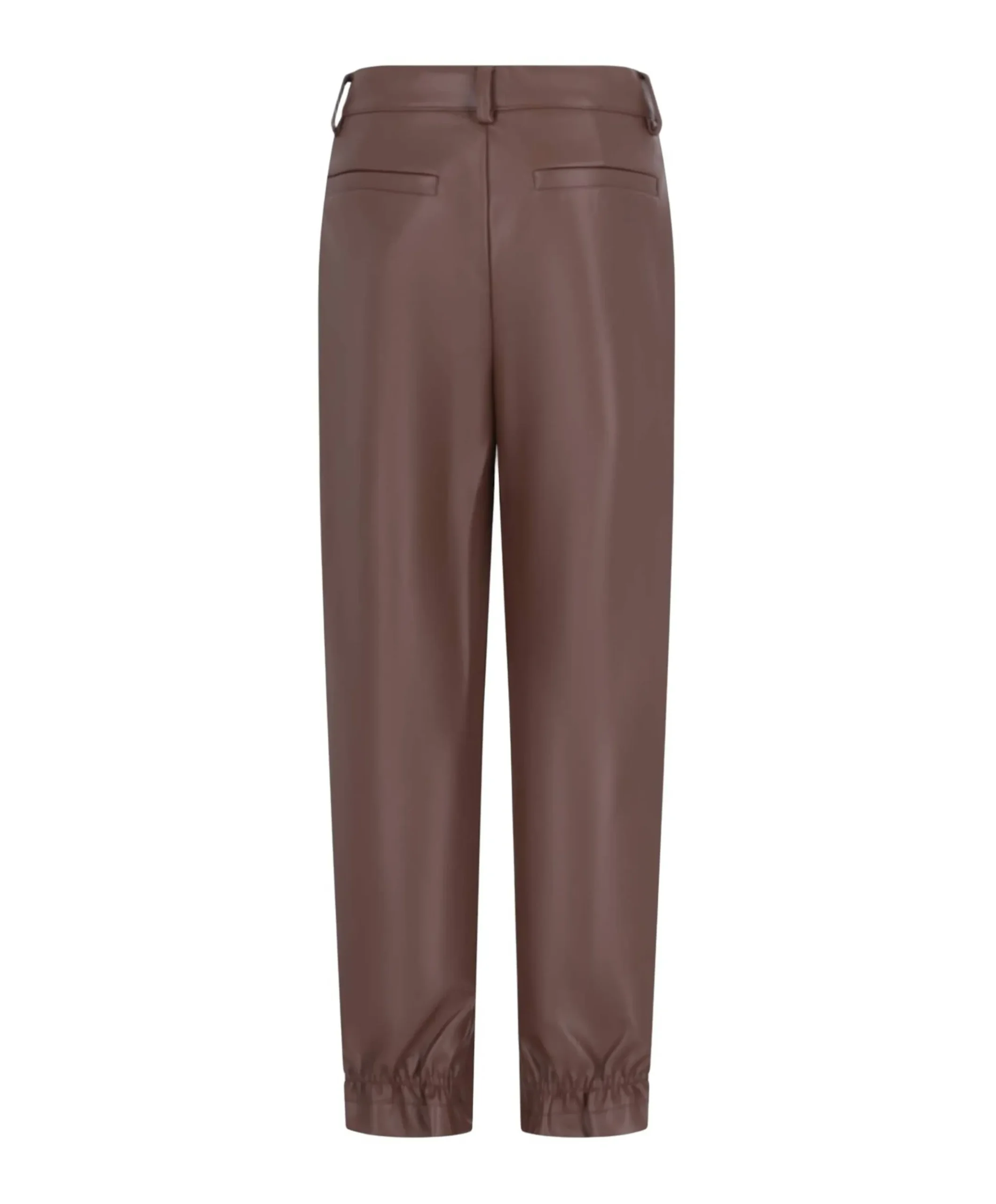Feya faux leather meisjes pantalon bruin