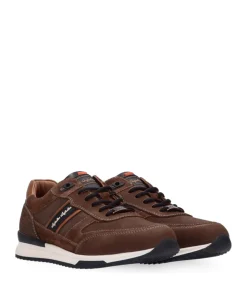 Filmon leather heren sneakers bruin