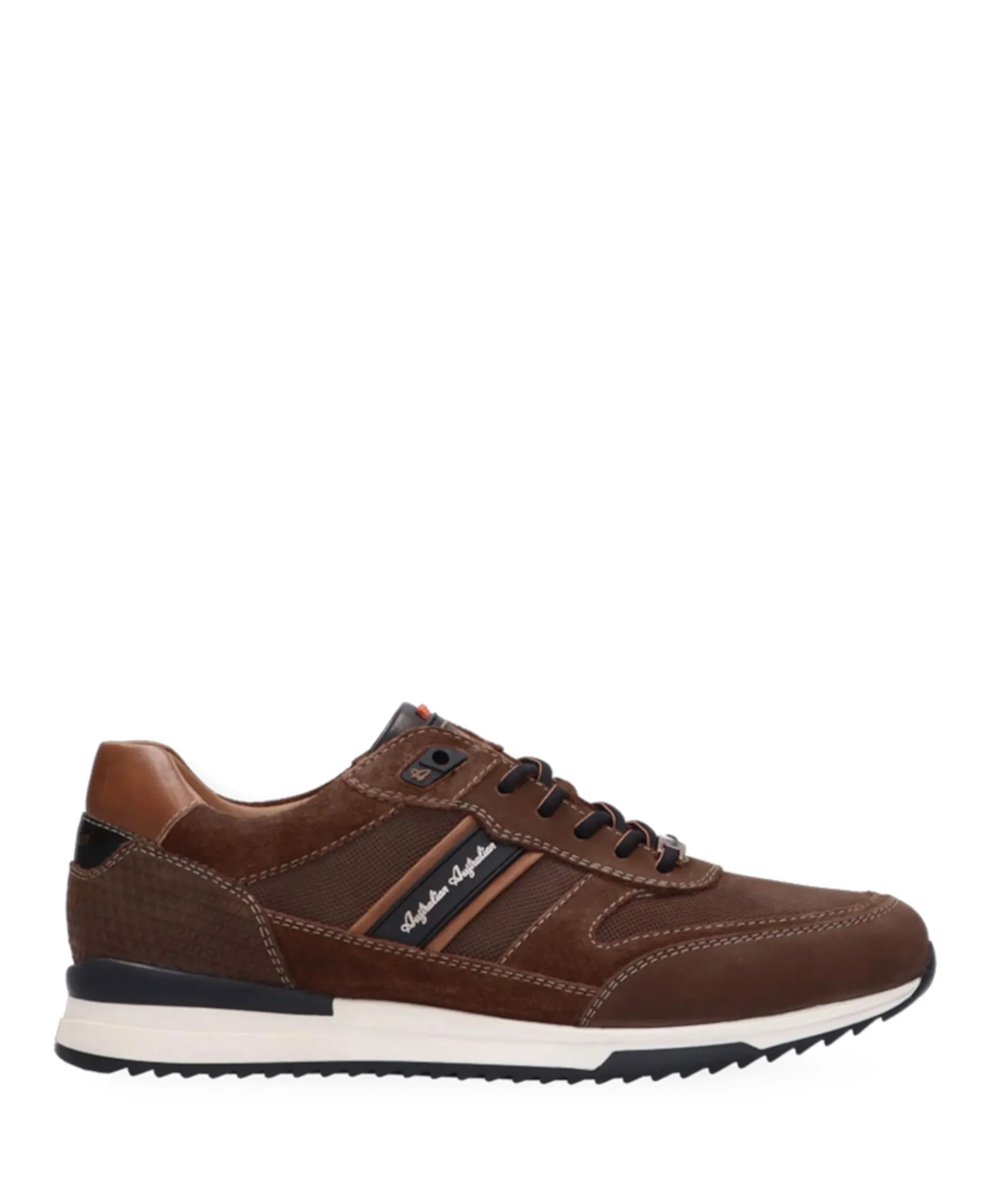 Filmon leather heren sneakers bruin