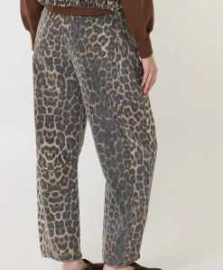 FIORA-BARREL1 dames broek bruin