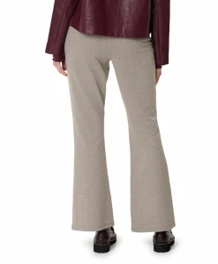 Flaired dames broek beige