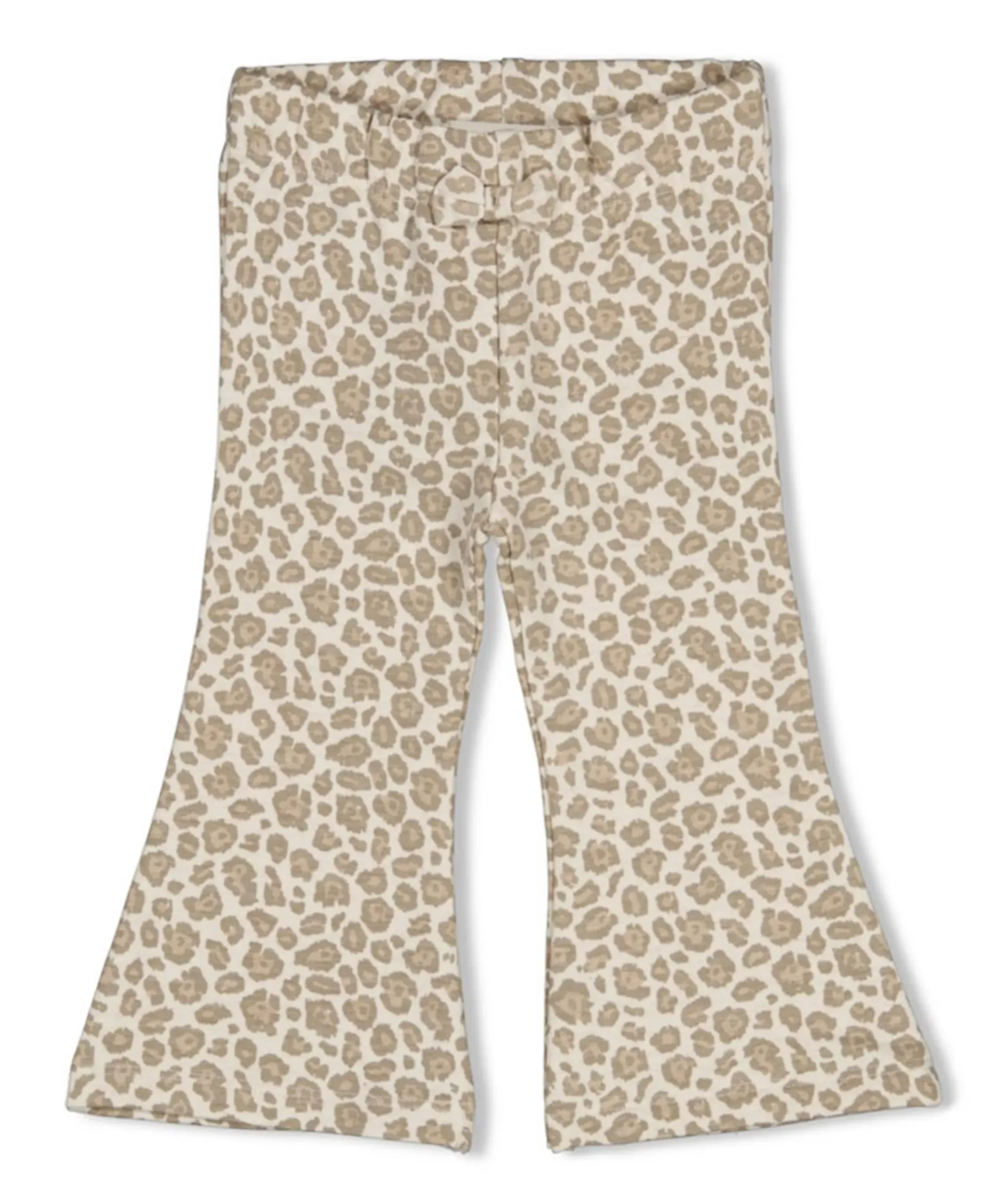Flare broek AOP meisjes broek ecru