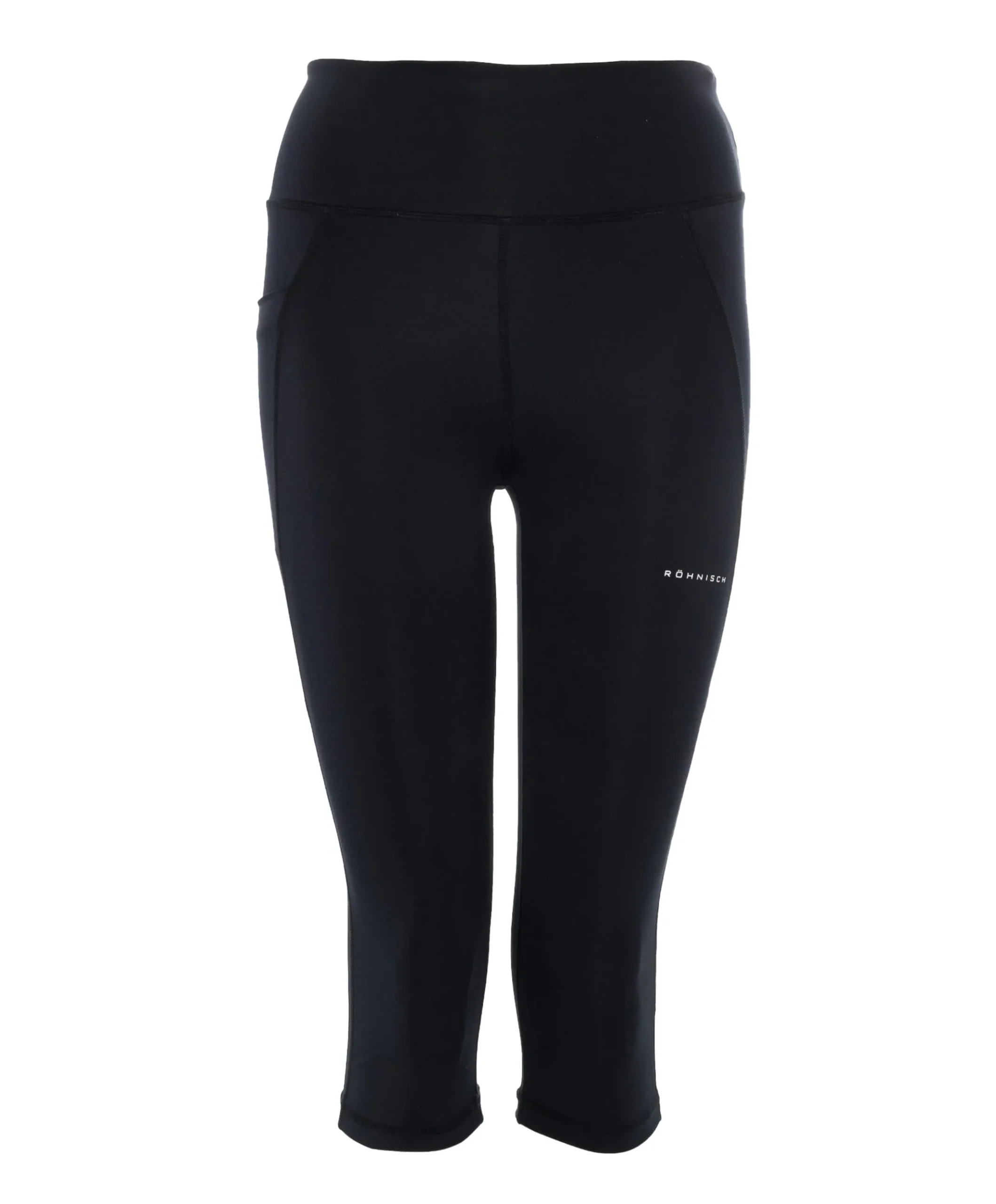 Flattering High Waist Capri tights zwart